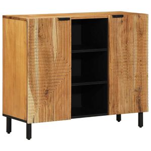 vidaXL Buffet Marron 90 x 33,5 x 75 cm Bois de mangue massif