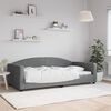 vidaXL Lit de repos gris fonc&eacute; 100x200 cm tissu