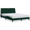 vidaXL Cadre de lit sans matelas vert fonc&eacute; 120x200 cm velours