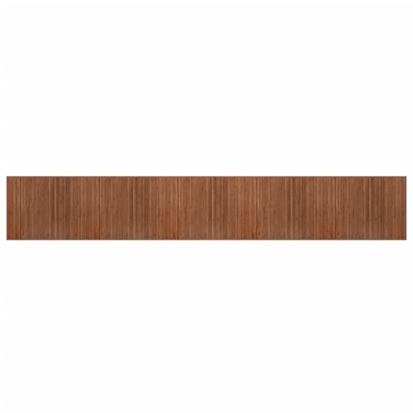 vidaXL Tapis rectangulaire marron 80x1000 cm bambou