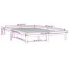 vidaXL Cadre de lit sans matelas noir 120x200 cm bois massif