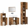 vidaXL Ensemble de meubles salle de bain 4 pcs bois d'ing&eacute;nierie