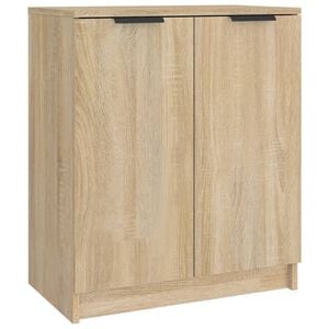 vidaXL Armoire &agrave; chaussures Ch&ecirc;ne Sonoma 59x35x70 cm Bois d'ing&eacute;nierie