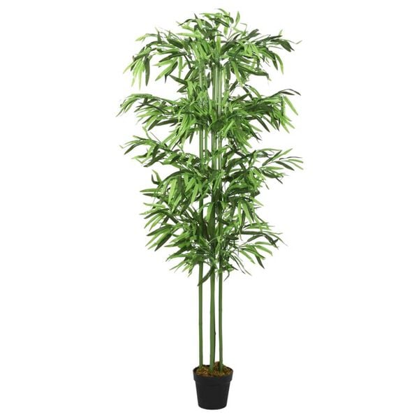 vidaXL Bambou artificiel 240 feuilles 80 cm vert