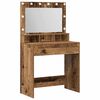 vidaXL Table de Toilette Bois ancien 75,5 x 41 x 135 cm