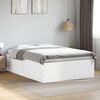 vidaXL Cadre de lit sans matelas blanc 120x190 cm