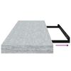 vidaXL &Eacute;tag&egrave;re murale flottante Gris b&eacute;ton 80x23,5x3,8 cm MDF