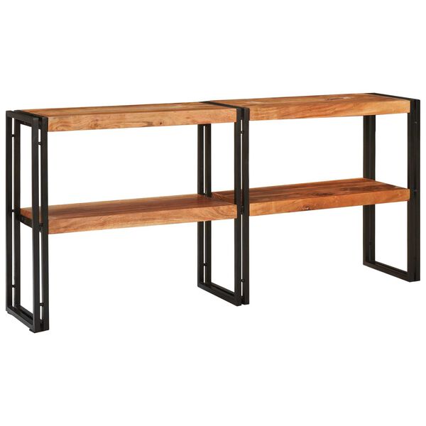 vidaXL Table console Marron 160 x 33 x 75 cm Bois d'Acacia Massif