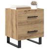 vidaXL Cabinet de chevet avec tiroir Ch&ecirc;ne artisanal 40 x 35 x 47,5 cm