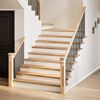 vidaXL Marches d'escalier 20 pcs non trait&eacute; bois de ch&ecirc;ne massif