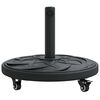 vidaXL Pied de parasol Noir &Oslash;38-48 mm PE, b&eacute;ton et fer