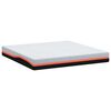 vidaXL Matelas Blanc et Gris 180 x 200 cm Tissu jacquard
