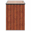 vidaXL Bo&icirc;te de Rangement de Jardin Marron 151,5 x 82 x 110,5 cm Acier