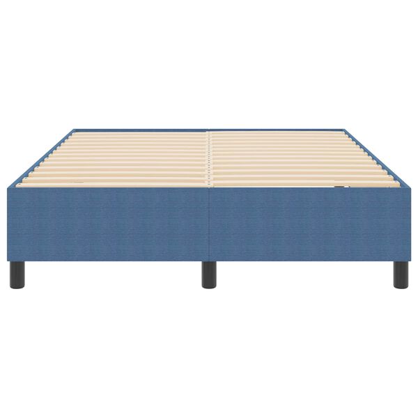 vidaXL Cadre de lit plateforme Bleu 140 x 200 cm tissu