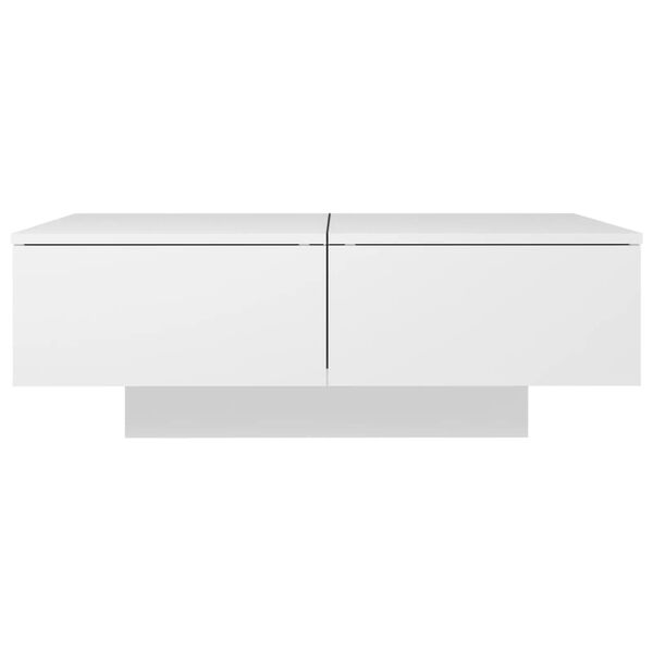 vidaXL Table basse Blanc 90x60x31 cm Aggloméré