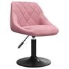 vidaXL Chaise de salle &agrave; manger Rose Velours