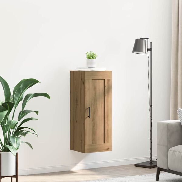 vidaXL Meuble mural Ch&ecirc;ne artisanal 34,5 x 34 x 90 cm