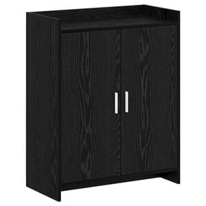 vidaXL Cabinet &agrave; chaussures avec stockage Ch&ecirc;ne noir 73,5 x 36 x 92 cm