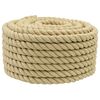 vidaXL Corde de bateau 18 mm 100 m Naturel