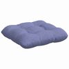 vidaXL Coussins de si&egrave;ge 4 pcs Bleu denim 40 x 40 x 12 cm tissu