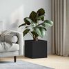 vidaXL Boîte à plantes Chêne noir 40 x 38.5 x 40 cm Bois d'ingénierie