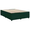 vidaXL Cadre de lit sans matelas vert fonc&eacute; 160x200 cm velours