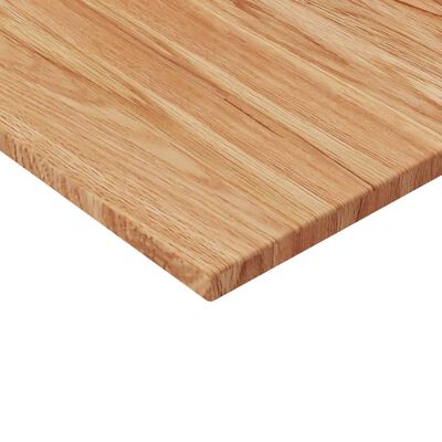vidaXL Dessus de table carré Marron clair80x80x1,5cm Bois chêne traité