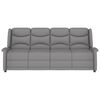 vidaXL Fauteuil de massage inclinable à 4 places gris clair