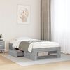 vidaXL Cadre de lit sans matelas sonoma gris 90x190 cm