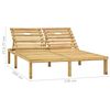 vidaXL Chaise longue double et coussins vert Bois de pin impr&eacute;gn&eacute;
