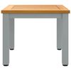vidaXL Table de jardin Naturel et gris 45 x 45 x 38 cm