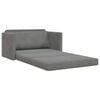 vidaXL Canap&eacute;-Lit 110cm Gris fonc&eacute; Velours