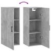 vidaXL Armoire murale gris béton 34,5x34x90 cm