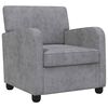 vidaXL Fauteuil Gris clair Chenille