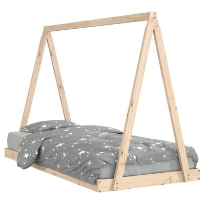 vidaXL Cadre de lit pour enfant 90x190 cm Bois de pin massif