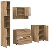 vidaXL Ensemble de mobilier de salle de bain 4 pc Ch&ecirc;ne artisanal
