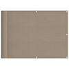 vidaXL &Eacute;cran de balcon taupe 75x1000 cm 100% polyester oxford