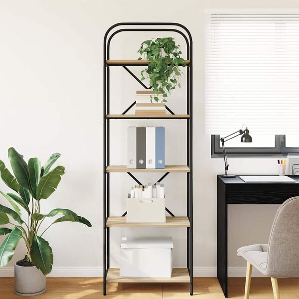 vidaXL &Eacute;tag&egrave;re Ch&ecirc;ne Sonoma 60 x 30 x 183 cm Bois d'ing&eacute;nierie