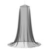 vidaXL Ciel de lit anti-moustiques 156 mesh Noir ⌀56 x 220 cm