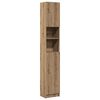 vidaXL Meuble de salle de bain Ch&ecirc;ne artisanal 32x25,5x190 cm Bois d'ing&eacute;nierie