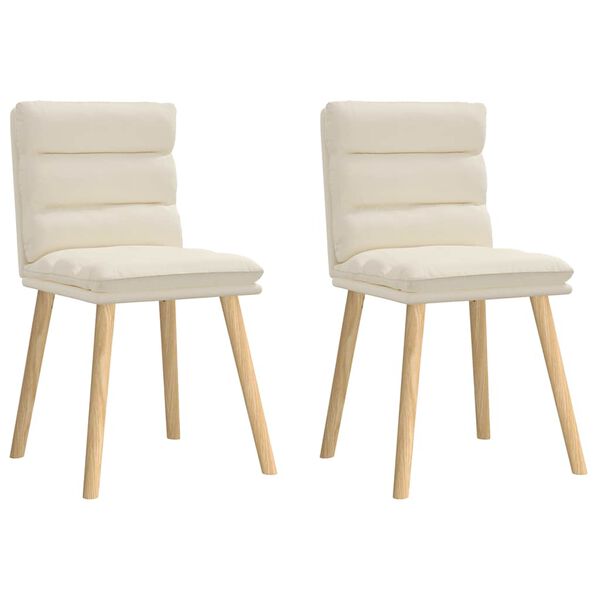 vidaXL Chaises à manger lot de 2 Lin