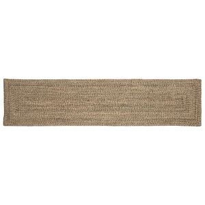vidaXL Tapis de surface Naturel et noir 60 x 200 cm Jute