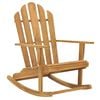 vidaXL Chaise &agrave; bascule Adirondack bois de teck solide