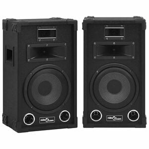 vidaXL Haut-parleurs sc&egrave;ne Hifi passifs professionnels 2 pcs 800W Noir