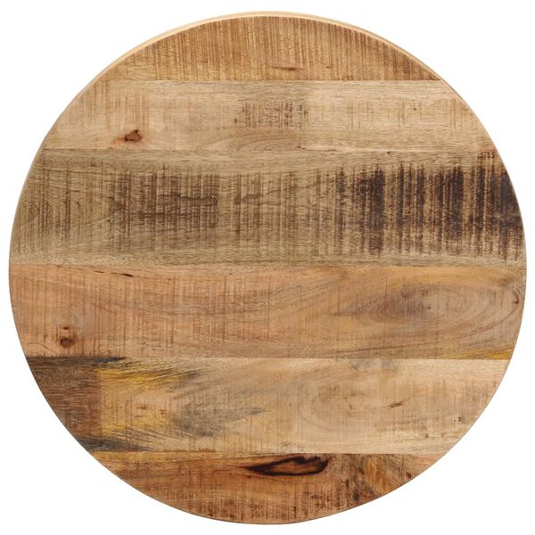 vidaXL Dessus de table &Oslash; 60x3,8 cm rond bois massif de manguier brut