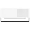 vidaXL Table basse blanc 80x80x36,5 cm bois d'ing&eacute;nierie