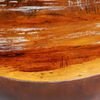 vidaXL Table basse Forme de bol avec base en acier Bois recycl&eacute;