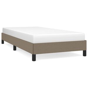 vidaXL Cadre de lit sans matelas taupe 90x190 cm tissu