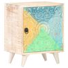 vidaXL Table de chevet sculpt&eacute;e 40x30x50 cm Bois d'acacia massif