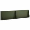 vidaXL Mur de sout&egrave;nement 2 pc 80 x 12 x 30 cm Acier Vert olive